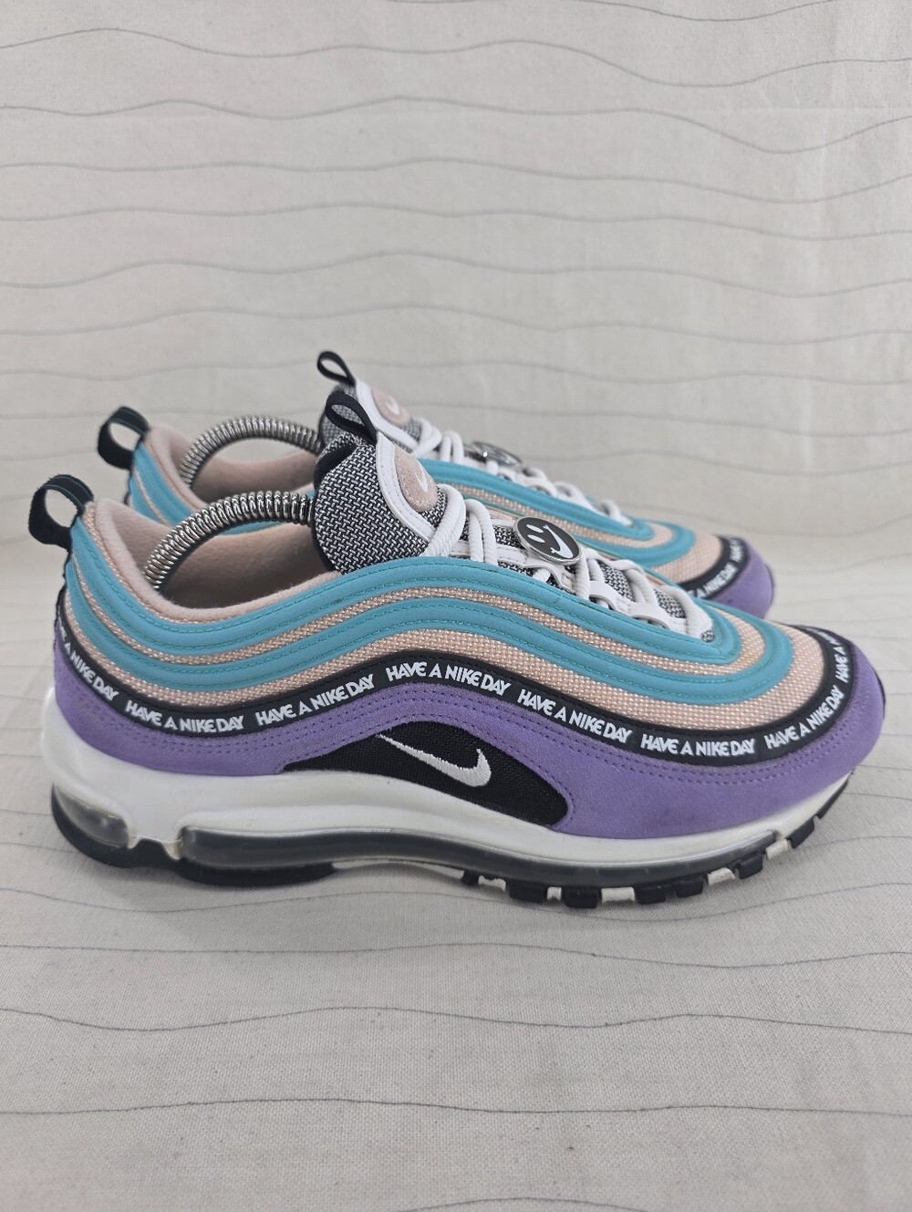 Nike Mens Air Max 97 Have a Nike Day Multicolor Sneakers Shoes BQ9130-500 Sz 8